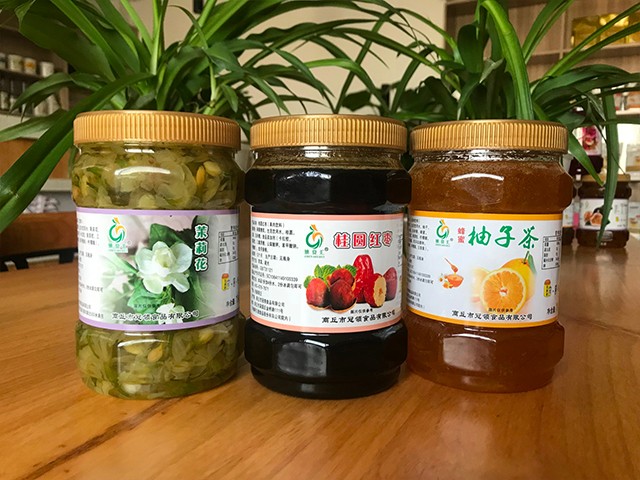 茉莉花花茶、桂圓紅棗花茶、柚子花茶